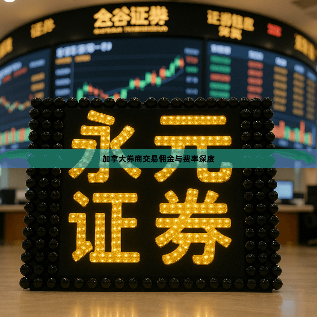 加拿大券商交易佣金与费率深度